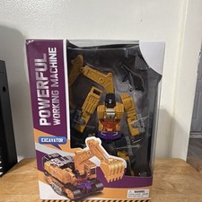 6-in-1 Excavator Transforming Robot Toy Set, Construction Theme, Ages 4-11