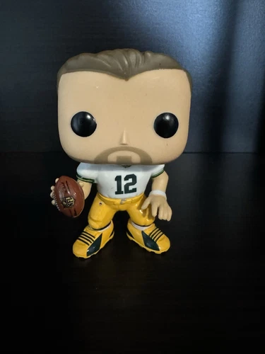 Funko Pop! NFL Green Bay Packers Aaron Rodgers White Jersey #10 No Helmet Loose