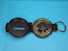 Vintage TC Japan Engineer Directional Lensatic Compass Folding Military Style