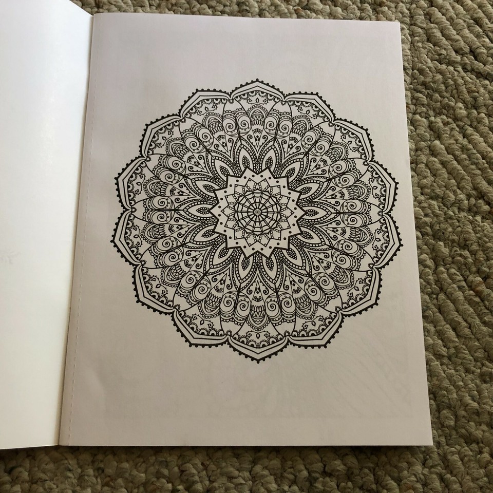 Coloring Books Colonial Quilts Stress Relieving Pattern Nature To Color