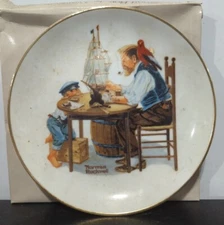 Norman Rockwell Museum "For a Good Boy" 1984 Mini 6.25" Plate