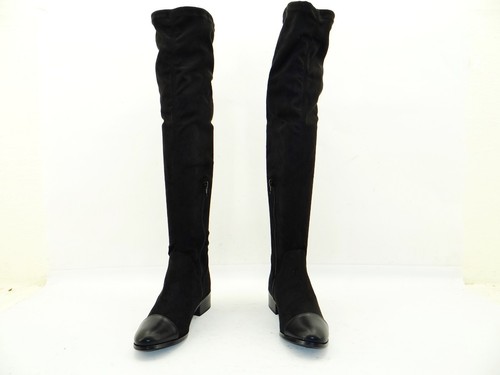Bullboxer Overknee botas zapatos botas negro mujer UK6 talla 39 - Imagen 4 de 12