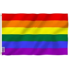 Anley Fly Breeze 3x5 Foot Rainbow Flag Gay Pride LGBT Pride Flag Rainbow Banner