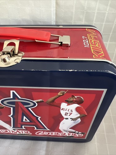 2004 MVP Vladimir Guerrero # 27 Angels Baseball Metal / Tin Lunchbox MLB Rare - Picture 3 of 10