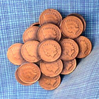 Indian Head Penny Dress Belt Buckle US Coins Novelty Vtg 80s TGABC .QRT729