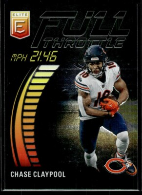 2023 Panini Donruss Elite Full Throttle Chase Claypool Green Chicago Bears