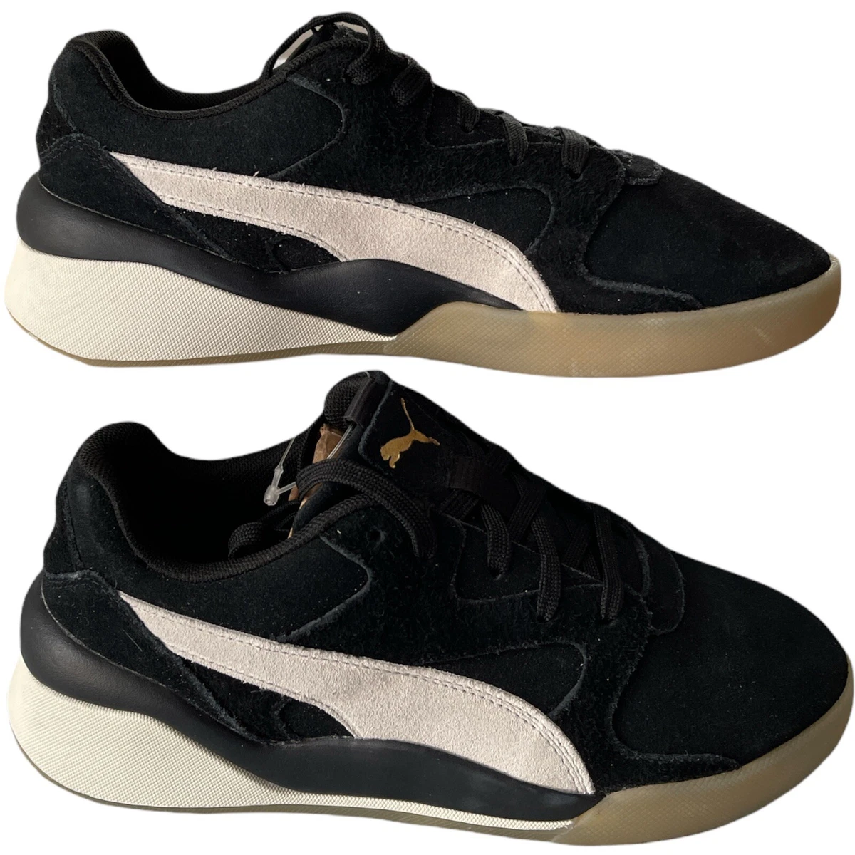 Women's Sneakers PUMA Aeon Rewind Black / Marshmallow/Gum | eBay