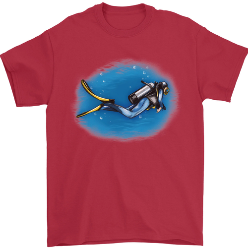 Ocean Scuba Diver Scuba Diving Mens T-Shirt 100% Cotton - Picture 10 of 95