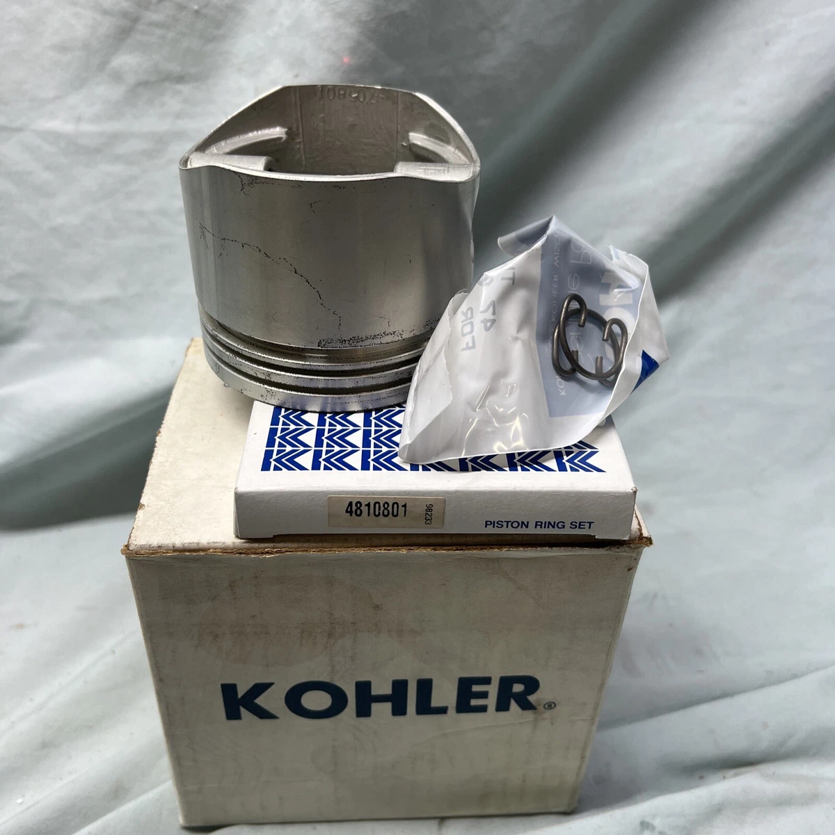 Juego De Anillos De Pistón Cromados Estándar Para Motor Kohler K321 14HP - Número De Parte 236763