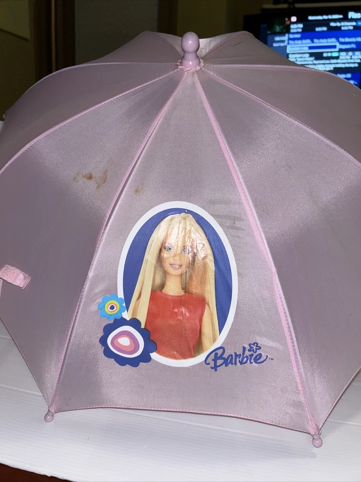 Paraguas vintage Barbie para niños marca usado 2005 - Mattel Foto 4 de 4