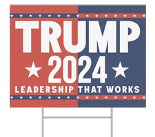 Trump 2024 Yard Sign For President Fight For America Assassination Attempt MAGA