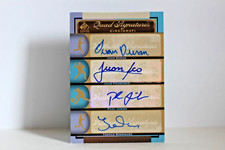2012 UPPER DECK QUAD SIGNATURES DURAN, FRANCISCO, JANISH, RODRIGUEZ #12