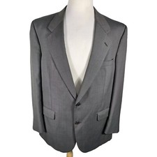 christian dior Vtg Mens 46L Gray Check No Tag Guess Is Wool Sport Coat S58
