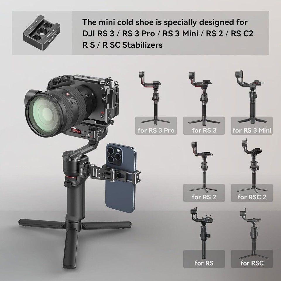 SMALLRIG Maniglia Laterale Per DJI RS 4 Mini/RS 4 / RS 4 Pros/Ronin-S - Foto 8