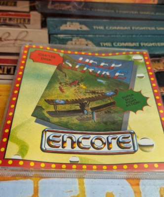 Deep Strike (Elite 1987) Commodore C 64 (Disc, Manual, Box) works 8-bit classic