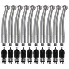1-10pcs Dental High Speed Turbine Handpiece Large Head / Quick Coupler 4 Hole kv