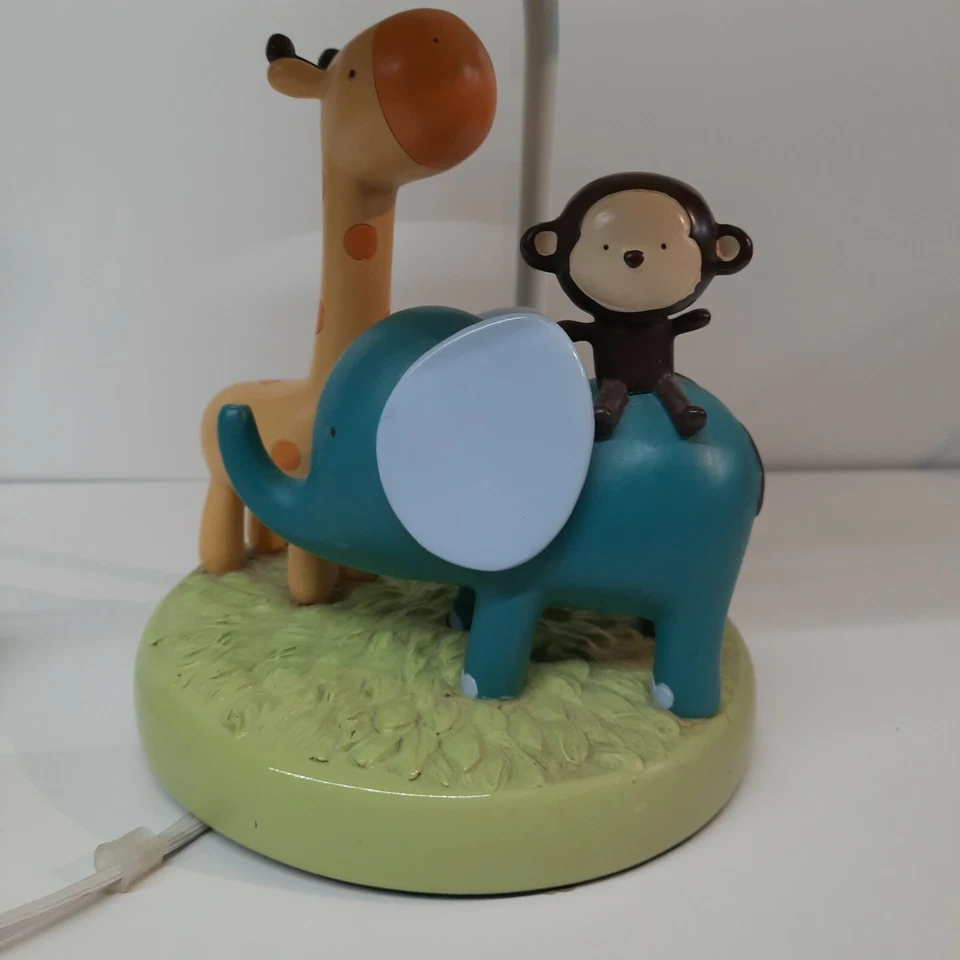 Nueva Jirafa Elefante Mono Safari Unisex Bebé Niño Niña Lámpara Infantil #5211 Foto 2 de 4