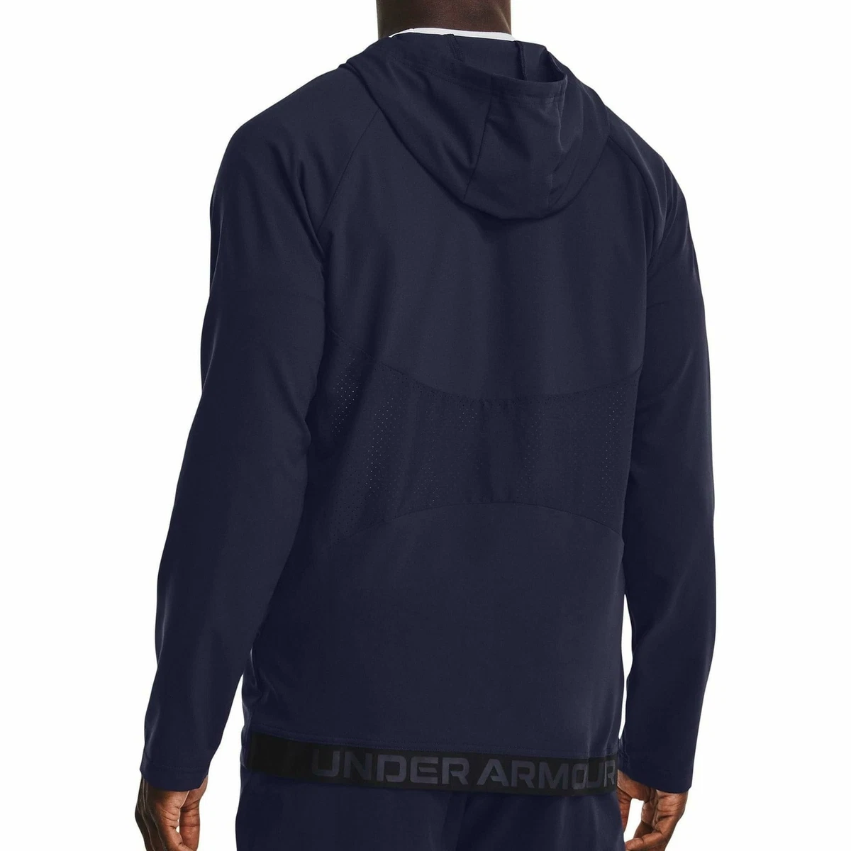 Under Armour Mens Woven Perforated Windbreaker Running Jacket