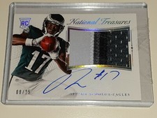Nelson Agholor 8/25 2015 Panini National Treasures Rookie Autograph Holo Silver
