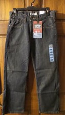 SIGNATURE by LEVI STRAUSS Dark wash blue jeans Relaxed Straight leg Boy's 16 Reg