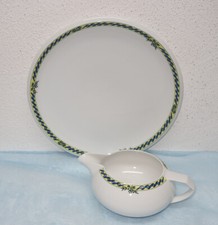 Friesland Ecco bunter Rand  - Speiseteller, Sauciere - Teile zur Auswahl