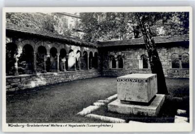 51284269 - 8700 Wuerzburg grave monument, Walter v.d. Bird Willow Wuerzburg