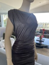 Alice + Olivia New $337 dress Revolve metallic party cocktail bodycon dress Sz 6