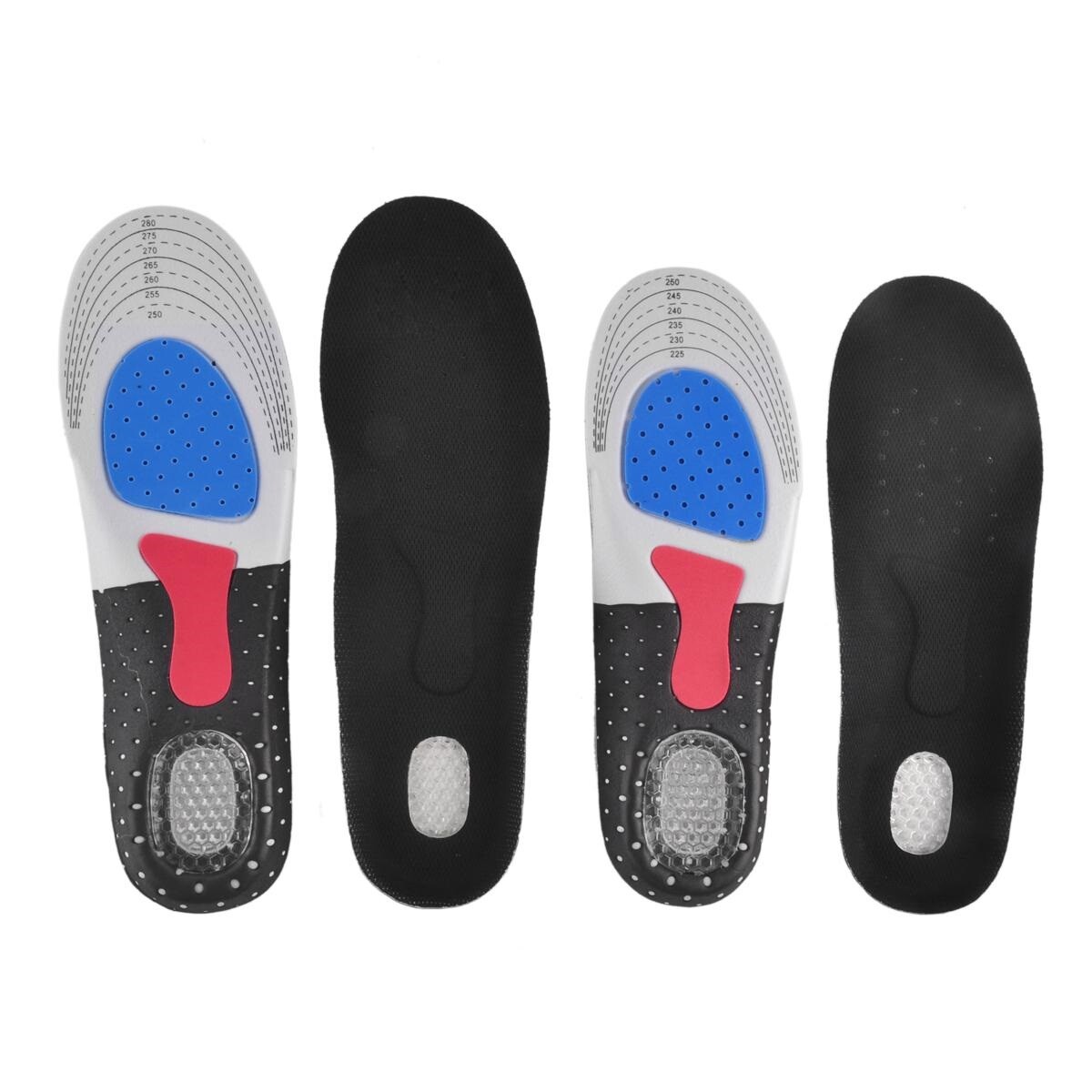 Lot De 3 Paires De Semelles Intérieures En Gel Amortissant - Tailles 41 à 45