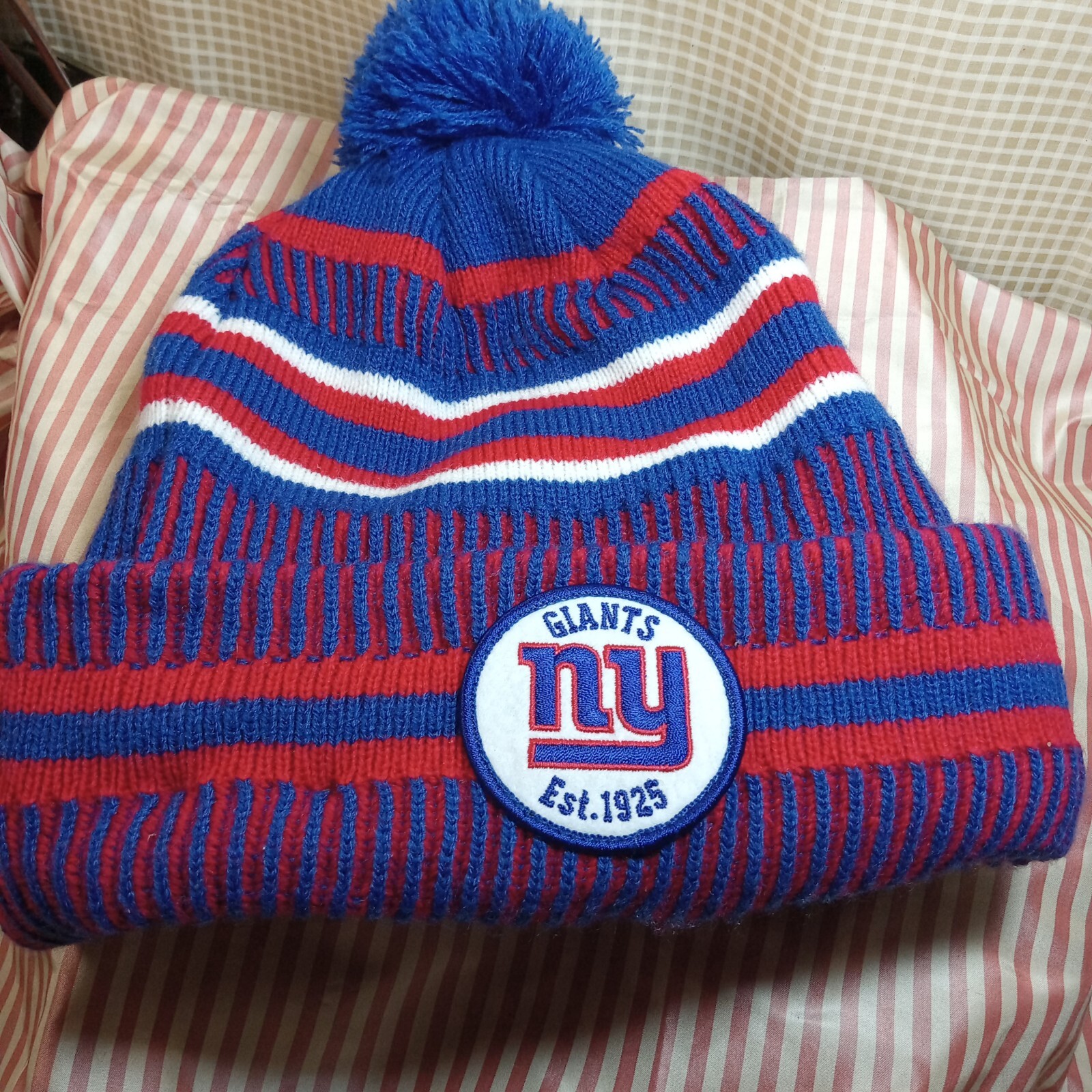 BEANIE CAP 🧢 NEW ERA New York Giants Sideline 100 Knit LINED