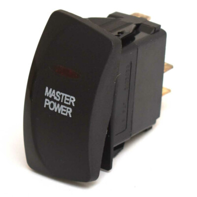 Carling On/Off Contura IV Boat Rocker Switch | Master Power 3 Spade
