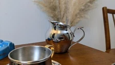 Antique Stainless Steel Milk Pot by Remy Letang