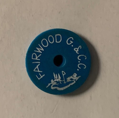 Vintage Fairwood Golf & Country Club Fairway Ball Marker Renton Washington Vtg