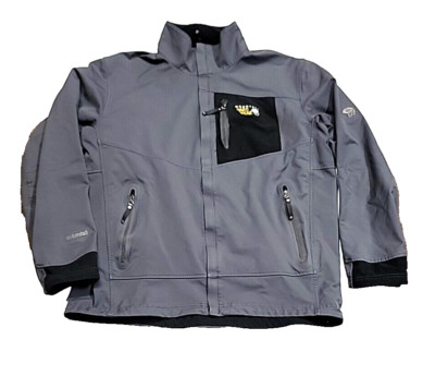 Mountain Harwear Conduit Soft-Shell Lined Gray Full-Zip Active