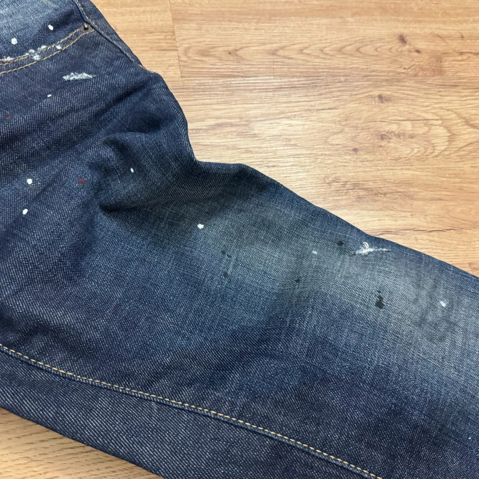 DSquared2 Boyfriend Jeans Paint Splatter Womens Size 40 (30x30) - Image 4 of 4