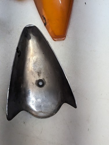 Vintage VW Light Exterior Turn Signal Parking Amber OEM LOT Germany Hella Chrome - Picture 17 of 18