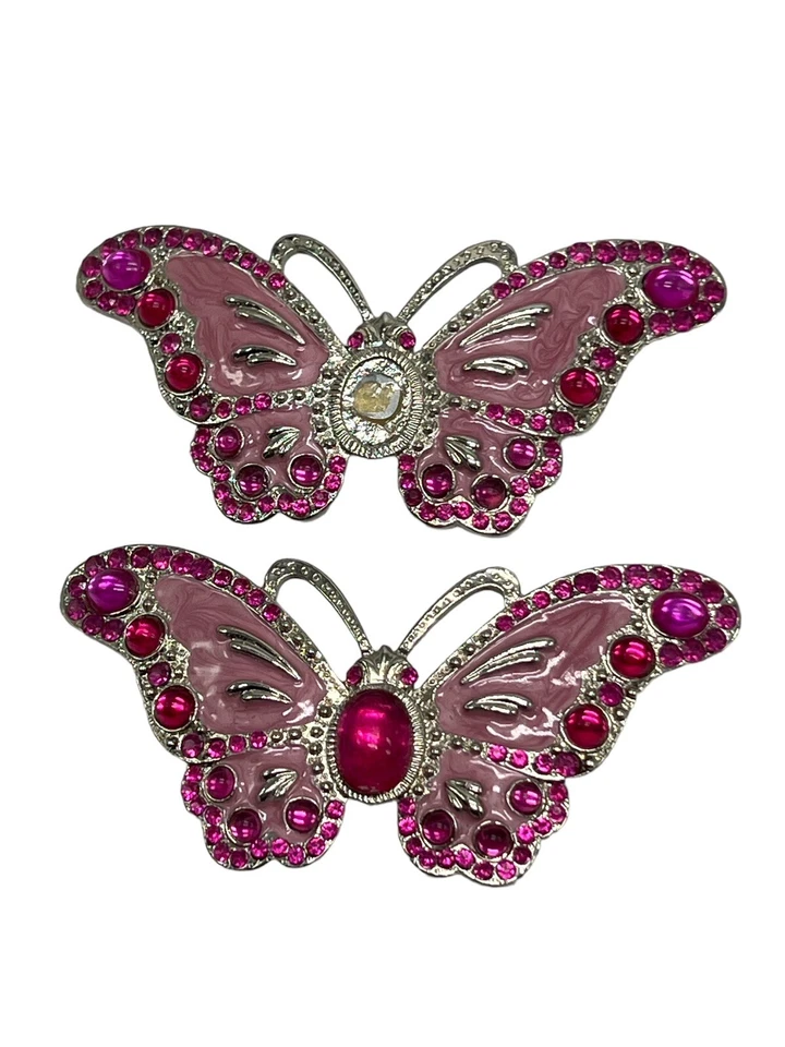 Комплект из 2 пряжек ремня бабочки металлическая эмаль безымянные производители 4,5 дюйма L x 2,5 дюйма W - Изображение 2 из 4