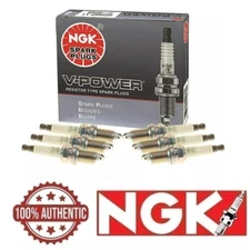 8-New NGK V-Power Copper Spark Plugs ZGR5A #5077 Made in Japan