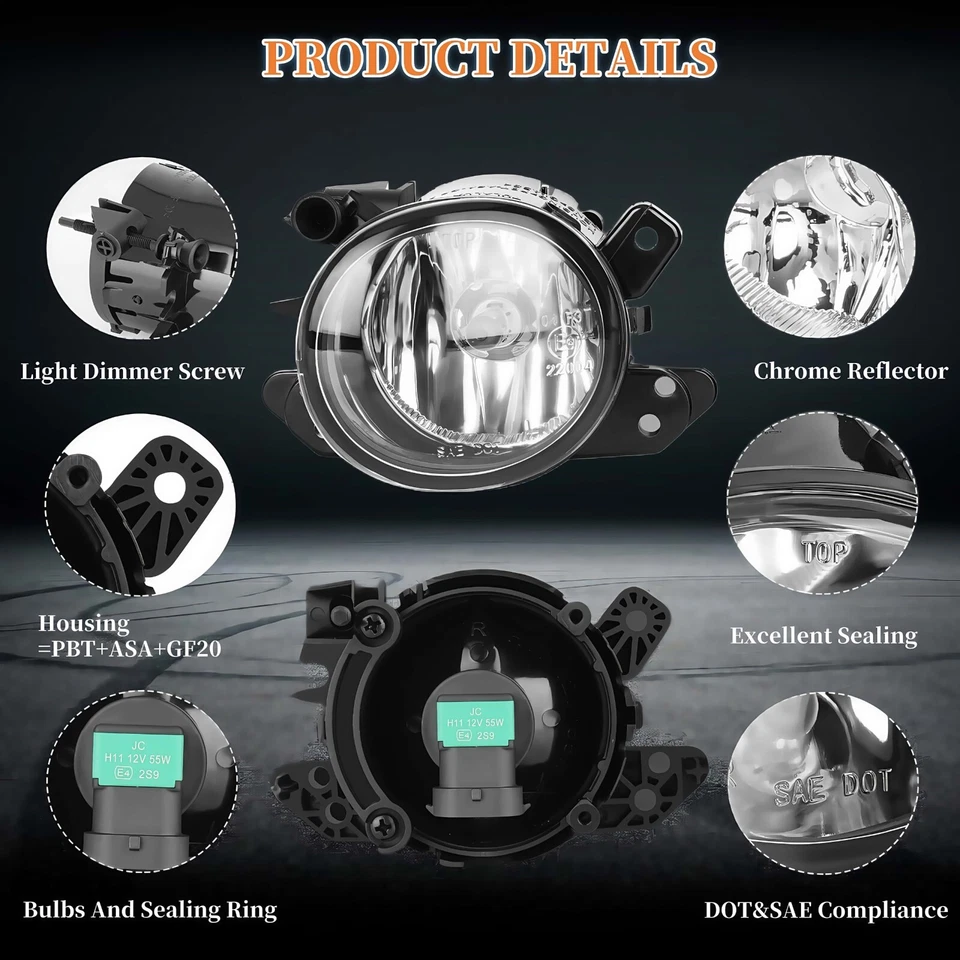 Fog lights For MERCEDES-BENZ Selected Models 2006-2014; 2518200756; 2518200856 - Image 4 of 4