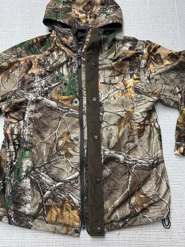 Realtree Camo Men’s Jacket XL Insulated Microban Scent Control Zipper/Snaps - Image 2 of 4