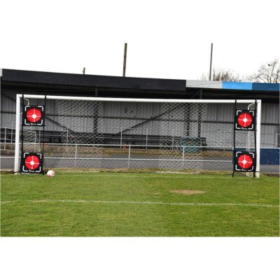 4x Full Size Fußball Netz Top Behälter Ziel Set Freistoß Elfmeter Genauigkeit Training