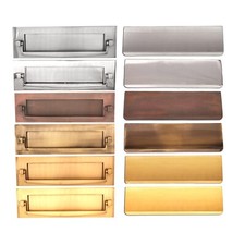 10" Victorian Postal Door Knocker Letter Box Plates / Internal Tidy Flap Covers