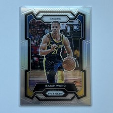 2023-24 Panini Prizm - Silver Prizm #154 Isaiah Wong (RC)