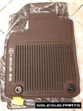 Lexus ES350 ES300H (16-18) OEM 4pc ALL WEATHER FLOOR MATS (Brown) PT908-33160-40