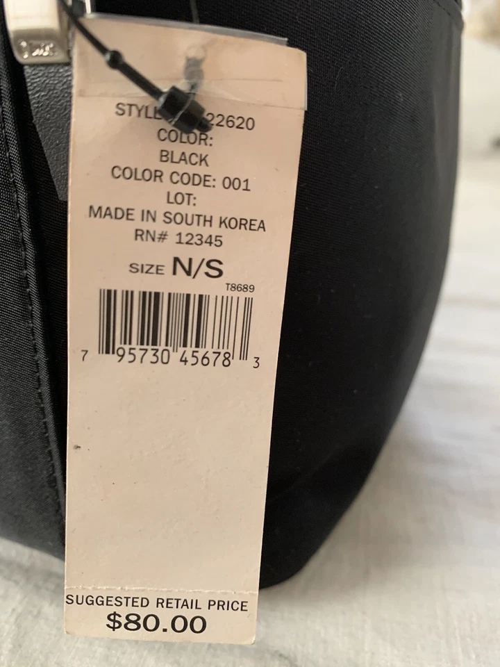 DKNY Cosméticos Belleza Maquillaje Lavado Bolsa Estuche NEGRO Talla N/S. Nuevo Foto 4 de 4