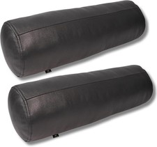 Neck Roll Pillow Cushion Cover, 5x14 Inch Full Moon Round Bolster Pillow Case,