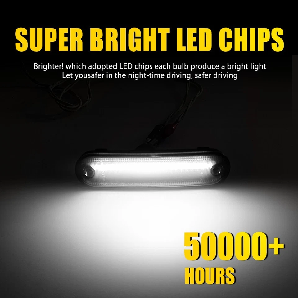 Par de pisca-pisca dianteiro LED luz marcador lateral para 1990-2005 Mazda Miata MX-5 - Imagem 4 de 4