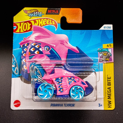 Hot wheels Lets Race - Piranha Terror - HW Mega Bite - 4/5 - 87/250 - Netflix