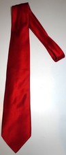 MEN'S RED SILK BARNEYS NEW YORK NECKTIE