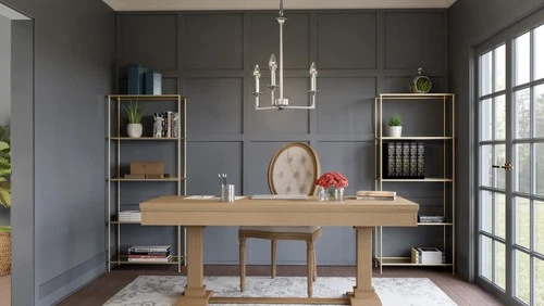 Quoizel PRC5016 Prescott 3 Light 16"W Taper Candle Pendant - Black - Picture 3 of 12