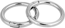 2 Pcs Spring O Ring Clip for Purse Strap 1 Inch Round Snap Clip Key Rings for Ke